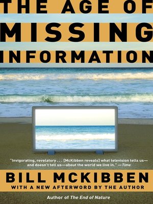 cover image of The Age of Missing Information